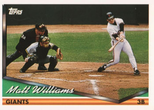 1994 Ultra #296 Matt Williams VG San Francisco Giants - Under the