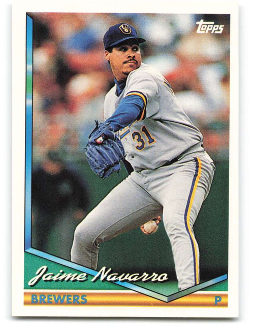 1995 Topps Baseball Jaime Navarro #93 Milwaukee Brewers