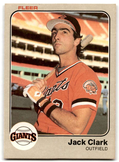 1983 Topps Jack Clark . San Francisco Giants #210