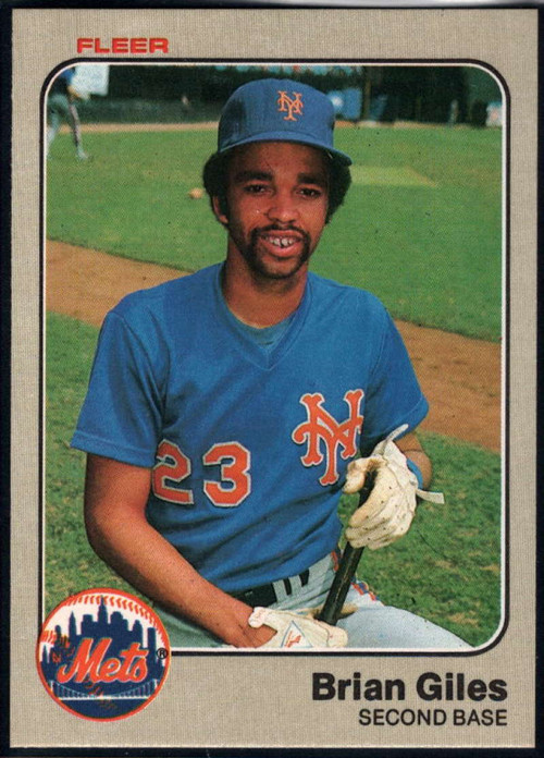 Brian Giles autographed baseball card (New York Mets) 1984 Donruss #563