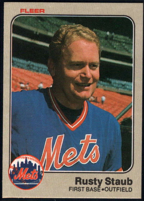 1985 Topps #190 Rusty Staub VG New York Mets - Under the Radar Sports