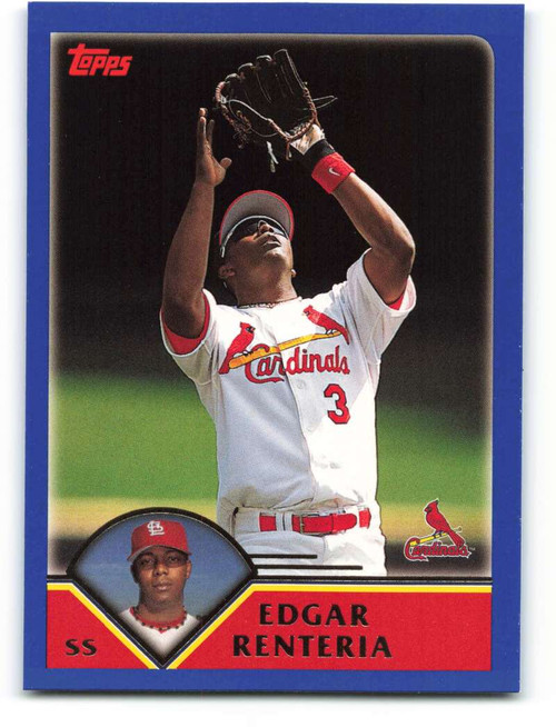 2003 Topps #699 Edgar Renteria AW VG St. Louis Cardinals - Under the Radar  Sports