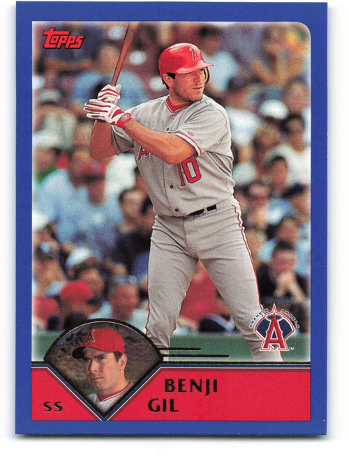 2003 Topps #536 Benji Gil VG Anaheim Angels Under the Radar