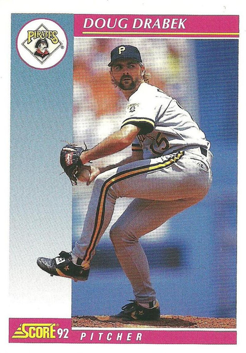 1990 Score #505 Doug Drabek VG Pittsburgh Pirates - Under the