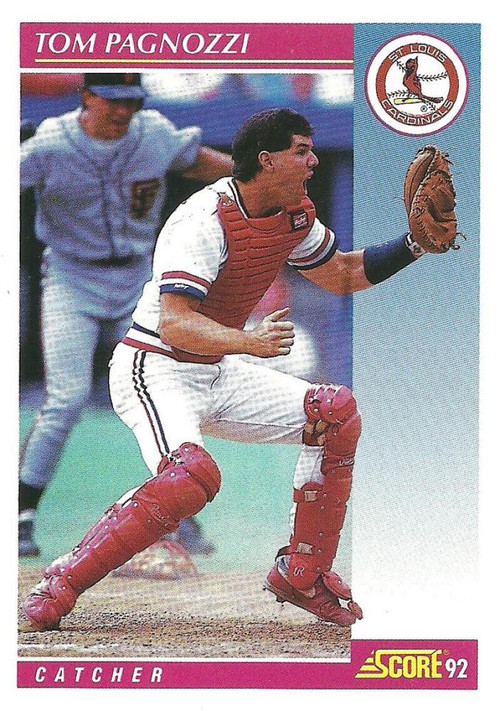  1992 Topps Baseball #448 Tom Pagnozzi St. Louis