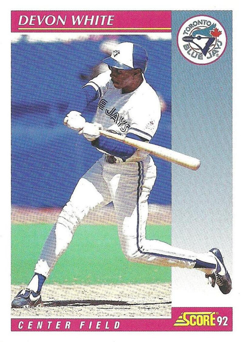 1992 Studio #259 Devon White VG Toronto Blue Jays - Under the