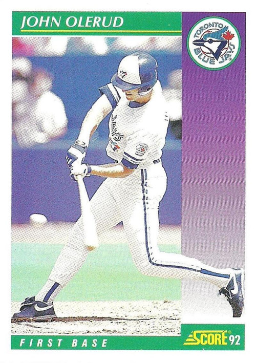 1991 Score #625 John Olerud VG Toronto Blue Jays - Under the Radar Sports