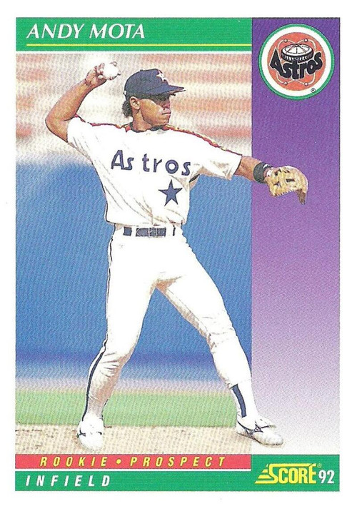 1992 Stadium Club Andy Mota Rookie Houston Astros #166