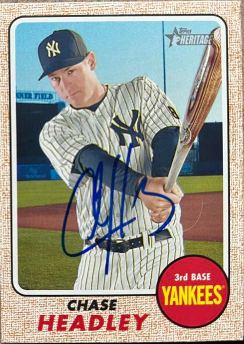Chase Headley Autographed 2014 Topps Heritage #117 - Under the Radar Sports