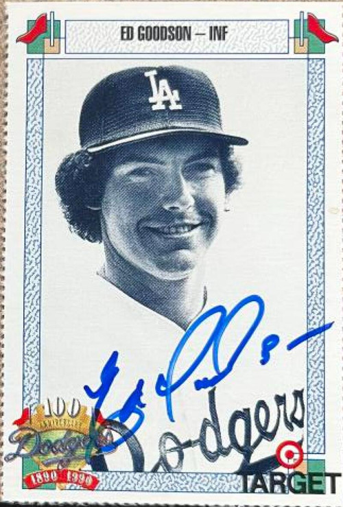 Ramon Martinez Autographed 1990 Target Dodgers #489 - Under the