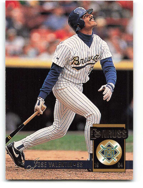 1995 Fleer #192 Jose Valentin VG Milwaukee Brewers - Under the Radar Sports