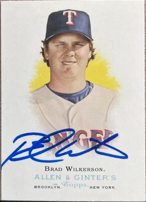 2005 Topps Heritage #340 Brad Wilkerson autographed signed baseball card