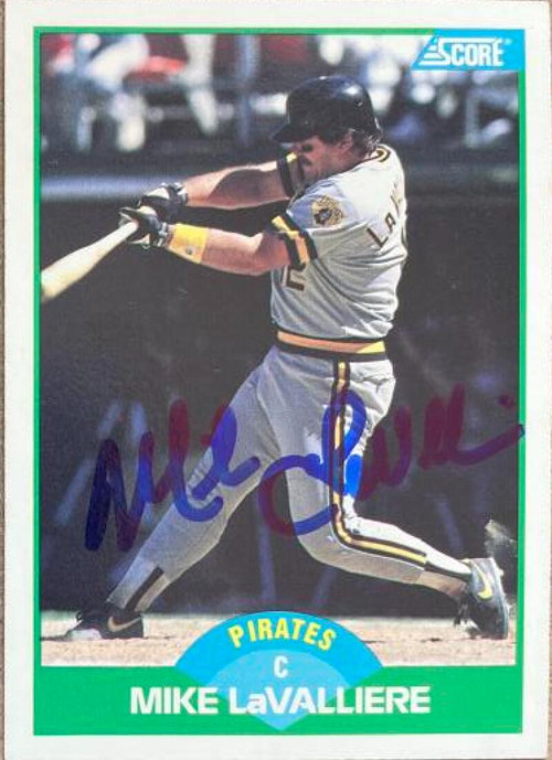 1992 Score #38 Mike LaValliere VG Pittsburgh Pirates - Under the Radar  Sports