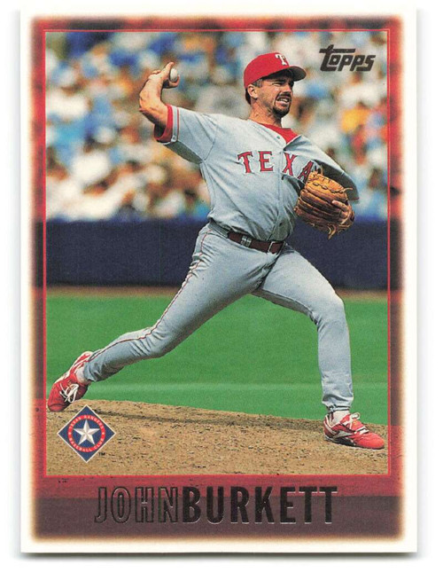Texas Rangers 1997 1997 Topps #27 John Burkett VG Texas Rangers - Under the Radar Sports