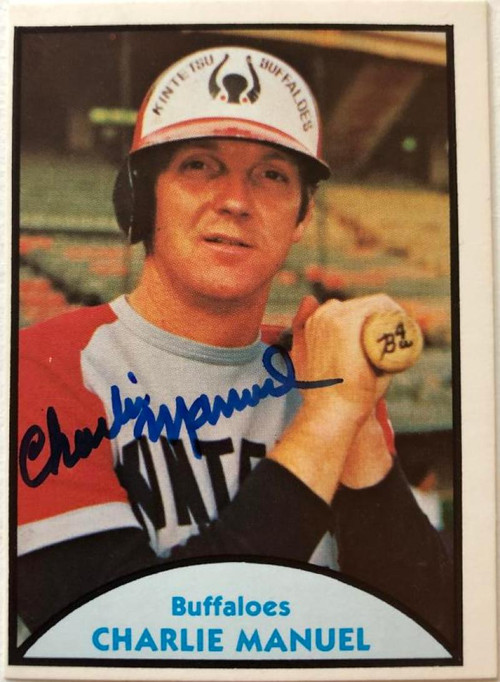 Charlie Manuel Autographed 1985 Orlando Twins TCMA #22 at 's