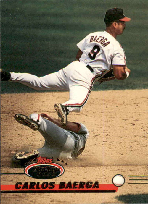  1993 Stadium Club #593 Carlos Baerga MC Cleveland