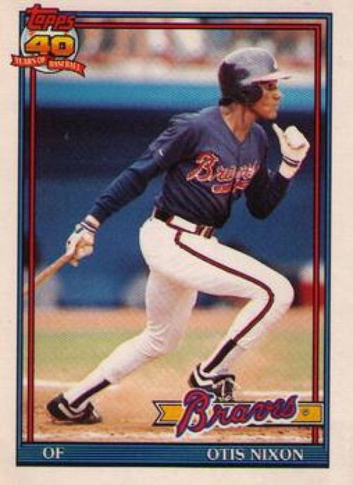 1992 Topps Kids #35 Otis Nixon NM-MT Atlanta Braves