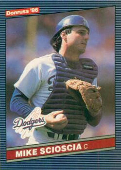 1990 Donruss #316 Mike Scioscia NM-MT Los Angeles Dodgers - Under