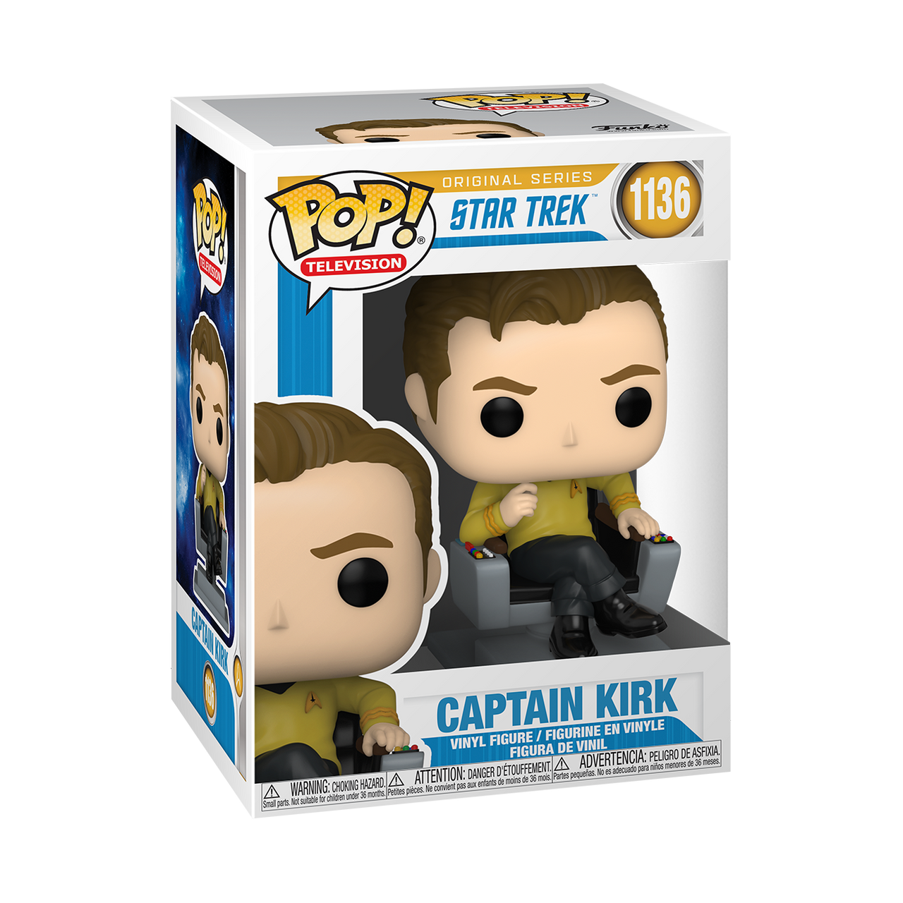 POP! Television ~ Star Trek ~ Captain Kirk in Chair #1136