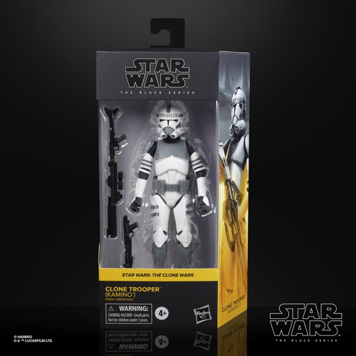 Star Wars The Clone Wars ~ The Black Series ~ Clone Trooper (Kamino) 6" Action Figure Star Wars The Clone Wars ~ The Black Series ~ Clone Trooper (Kamino) 6" Action Figure