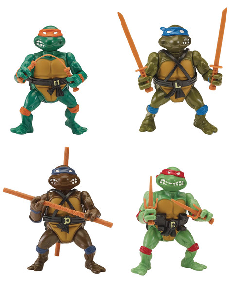 Teenage Mutant Ninja Turtles ~ SDCC 2020 Retro Rotocast Action Figure Set