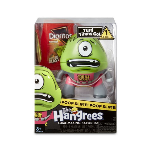 The Hangrees Turd Titans Go! Collectible Parody Figure with Slime