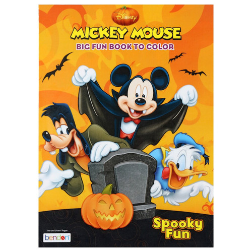 Micky Mouse Spooky Fun Coloring Book