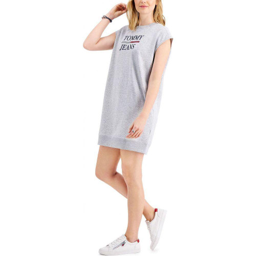 Tommy Jeans Cap-Sleeve Logo Dress