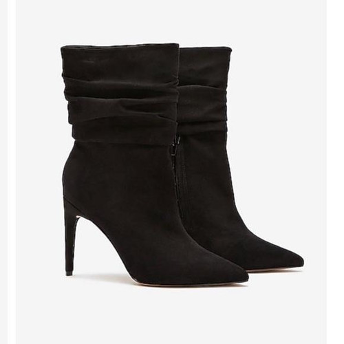 Express Slouch Heeled Booties