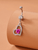 Rhinestone Heart Belly Ring