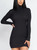 Black Bodycon Ribbed Dress