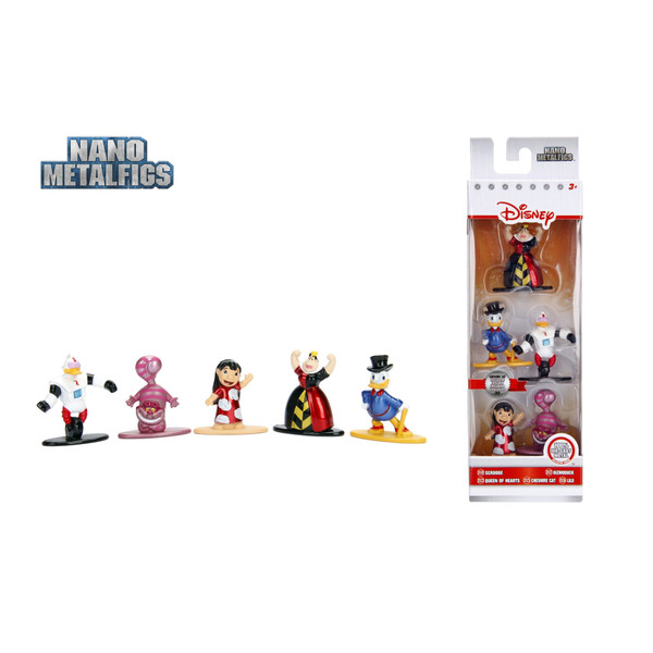 Disney Nano Metalfigs Alice, Stitch & Kermit Diecast Figure 5-Pack