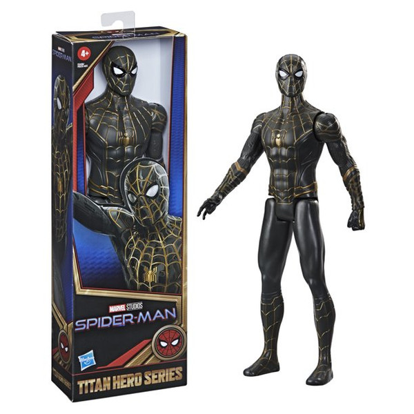 Marvel Spider-Man Titan Hero Series Black and Gold Suit Spider-Man Action Figure