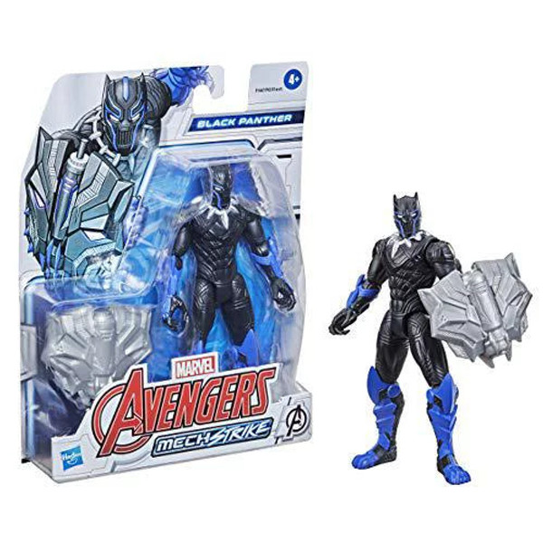 Marvel Avengers Mech Strike Scale Action Figure Black Panther, Battle Accessory