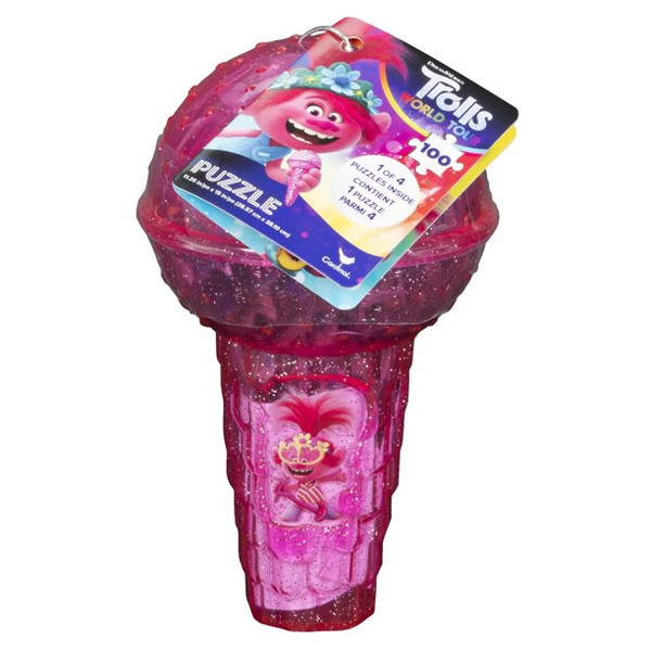 Dreamworks Trolls World Tour 48-Piece Puzzle in Shaped Storage Container