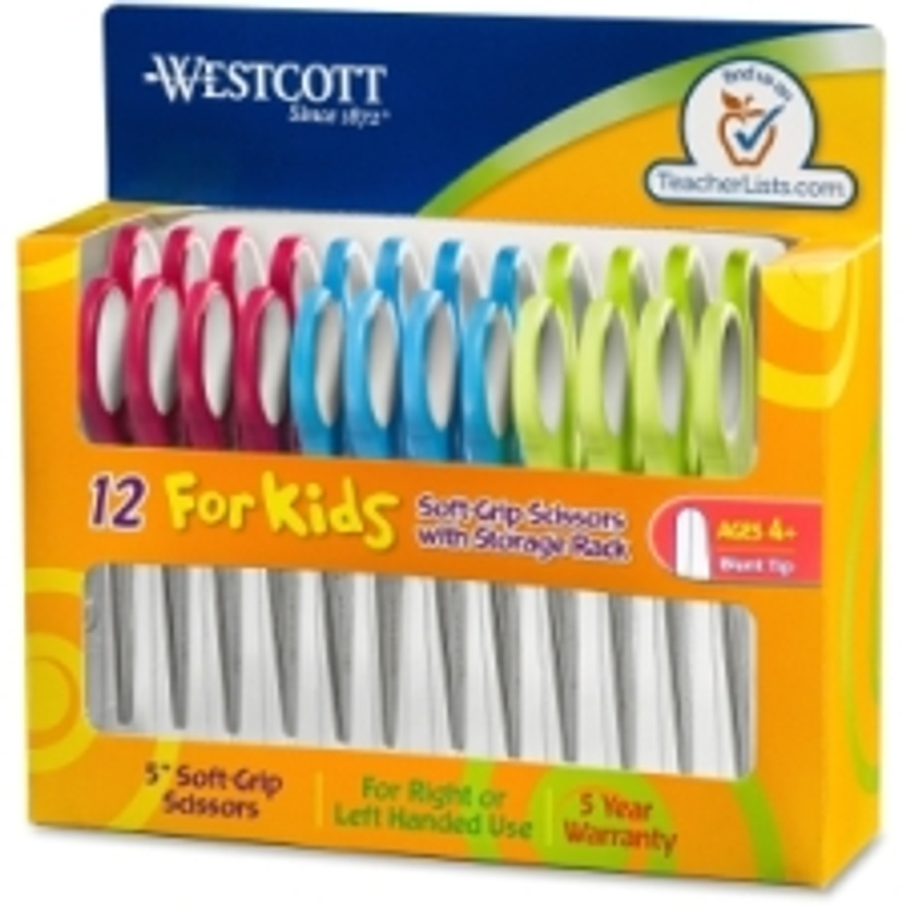 Westcott - Westcott School Left and Right Handed Kids Scissors, 5