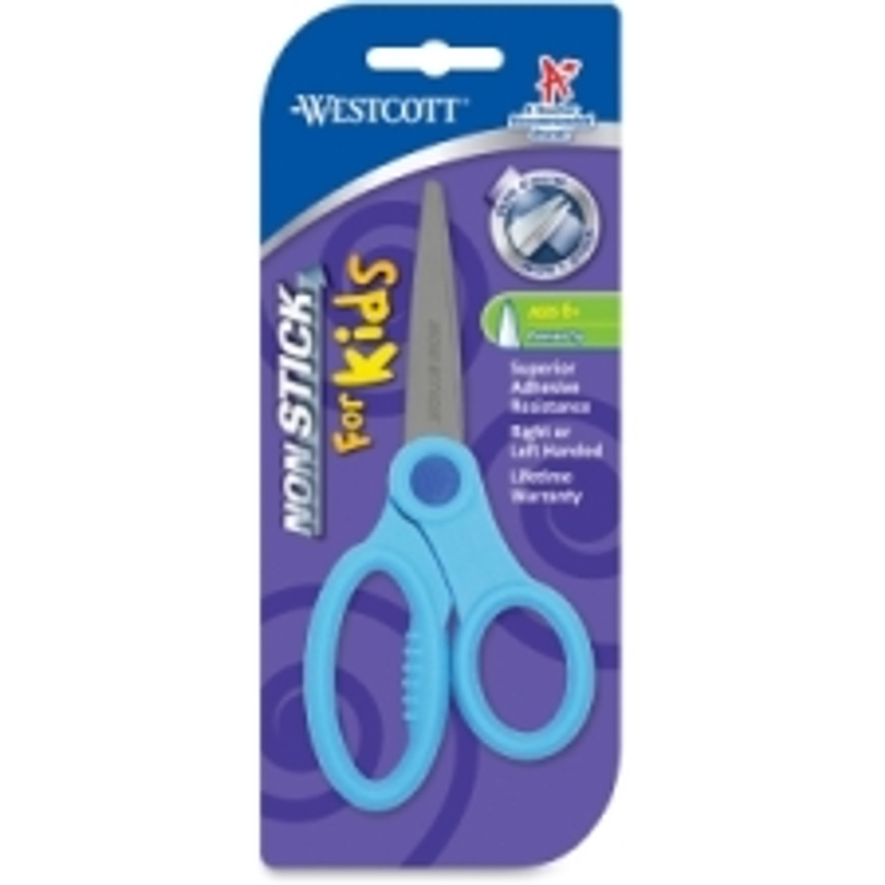 Westcott Pointed Tip Nonstick Kids Scissors, Assorted