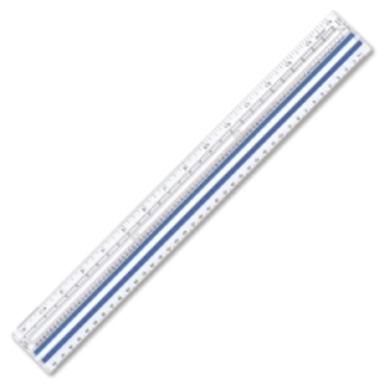 Westcott 15 Data Processing Magnifying Ruler, Clear