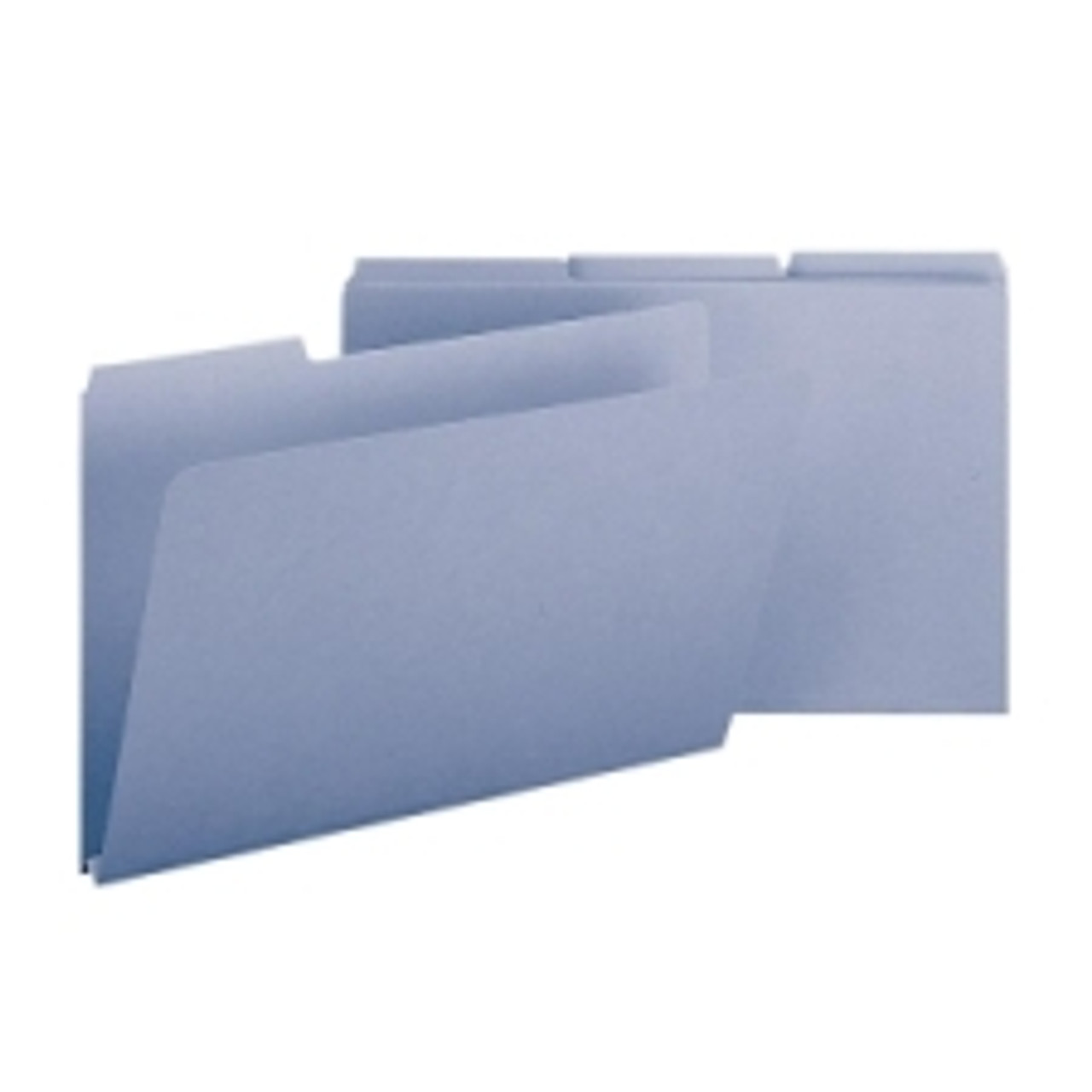 Smead 22530 Blue Colored Pressboard File Folders