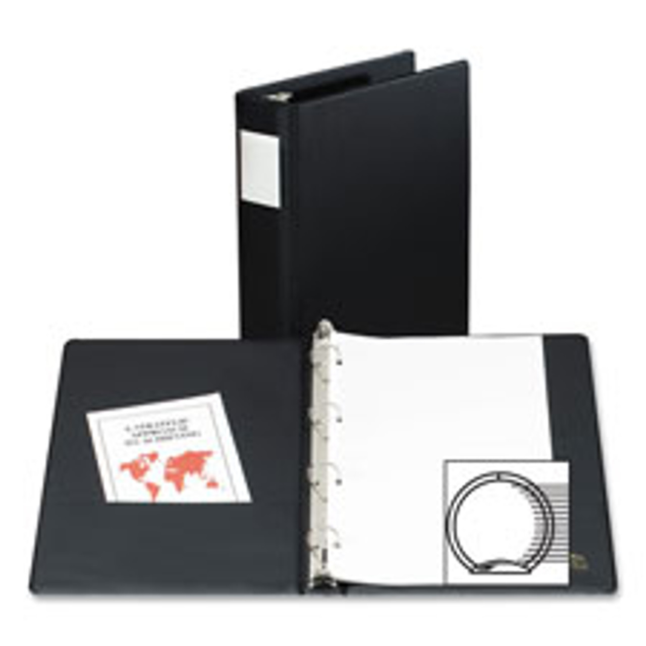 Retro leather A4 4 ring binder folder – DMleather