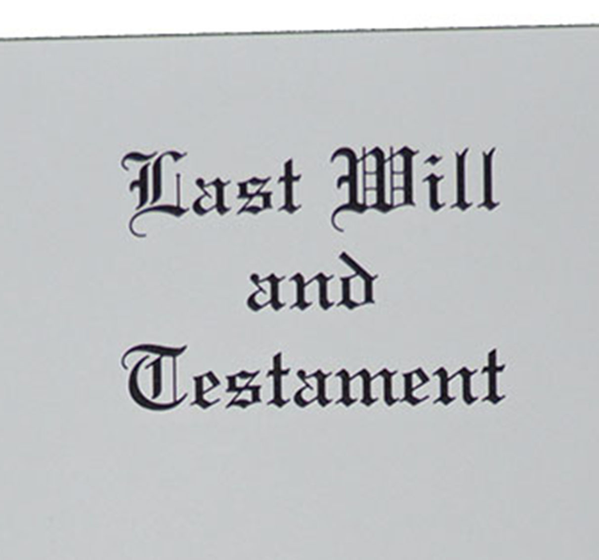 Letter Size Will Cover Engraved "Last Will and Testment" LegalSupply