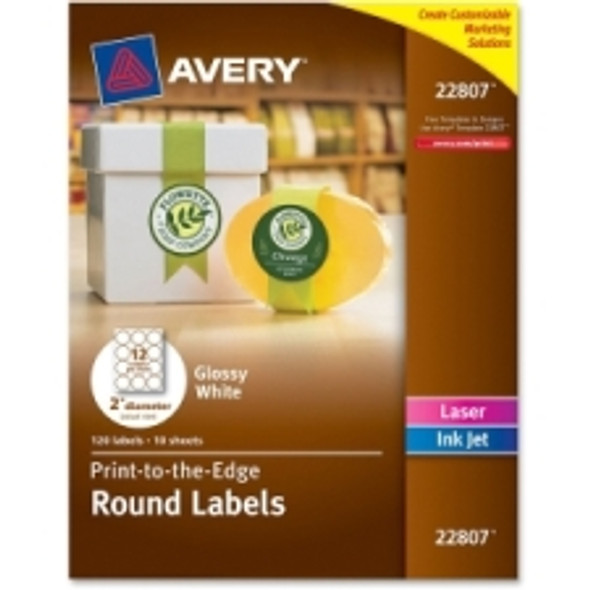 Avery Rectangle Print-to-the-Edge Ivory Labels - LegalSupply