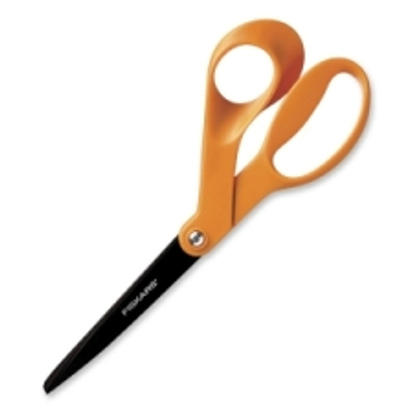 Fiskars Student Scissors - 2.75 Cutting Length - 7 Overall Length -  Straight - Stainless Steel - Pointed Tip - Assorted - 1 Each