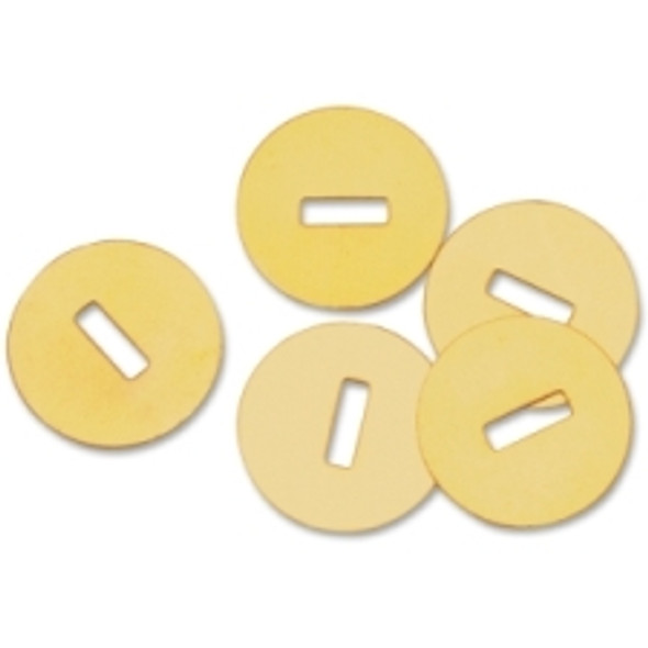 OIC Brass-Plated Round Head Paper Fasteners, 2, Brass, Box Of 100