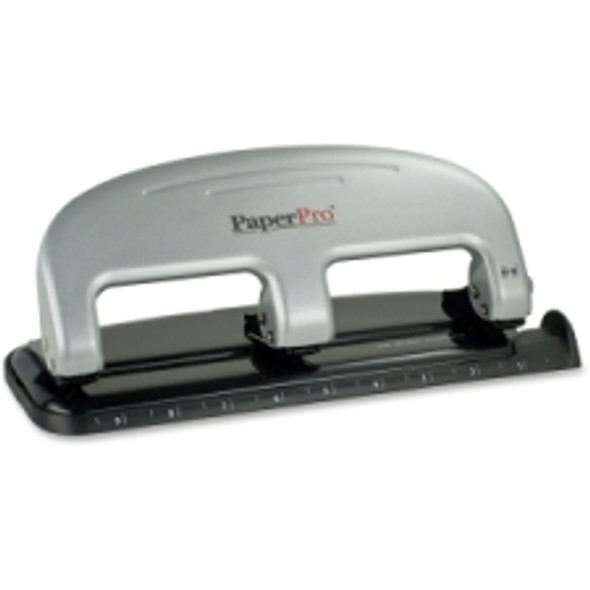 PaperPro® 40-Sheet Capacity ProPunch Three-Hole Punch, Rubber Base