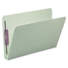 Smead 14934 Gray/Green Pressboard Fastener File Folders with
