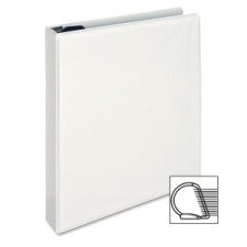 Sparco Locking D Ring Binder - Letter - 8.50" x 11" - 2" Capacity - 1 Each - White