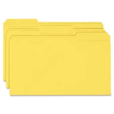 Smead 17943 Yellow Colored File Folders - LegalSupply