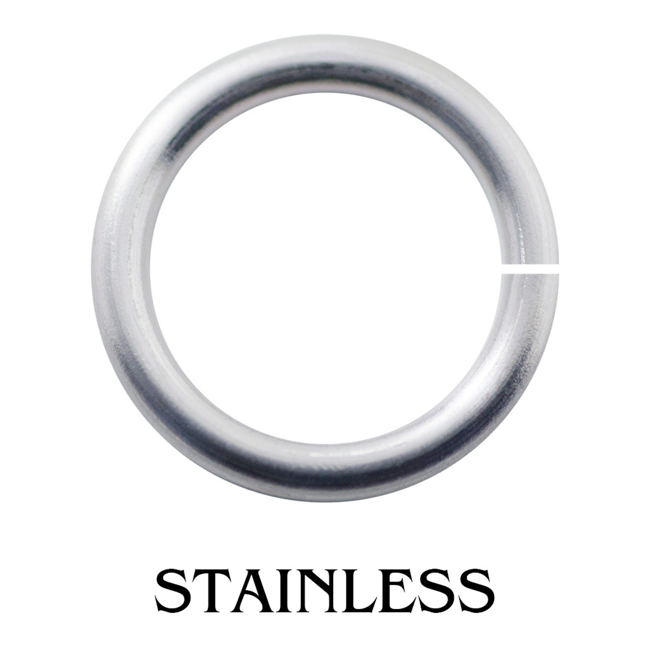 Stainless Steel Gold Plated Saw Cut Jump Rings 100 Pack