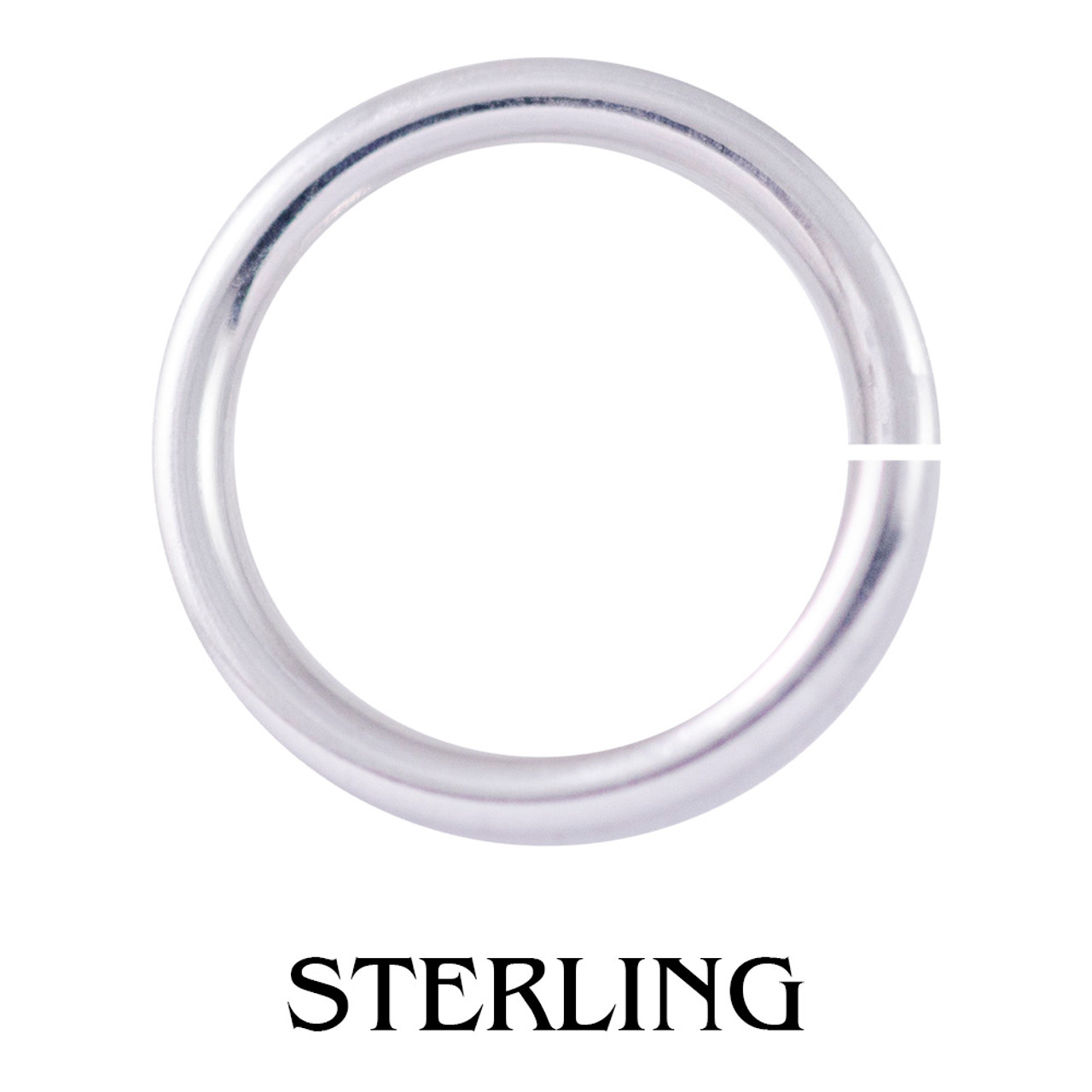 Stainless Steel Jump Rings 18 Gauge 9/32 id.